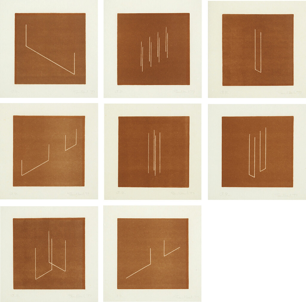 Mappe mit 10 Umkehrlithographien (Portfolio with 10 Reverse Lithographs): eight plates (J. 62-7, 69-70)