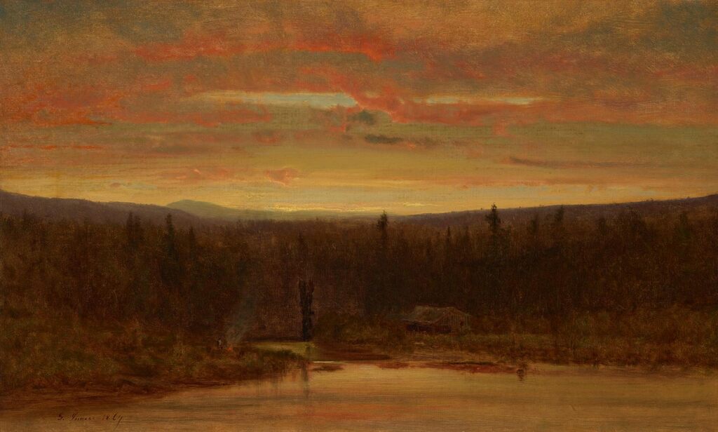 Campfire at Sunset