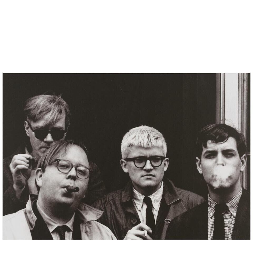Andy Warhol, Henry Geldzahler, David Hockney, and Jeff Goodman (from 'The Geldzahler Portfolio')