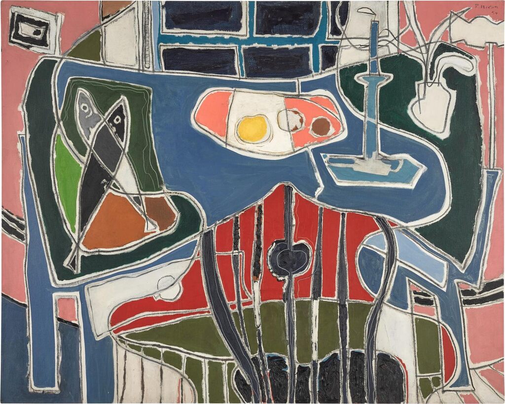 The Blue Table with Window : 1954