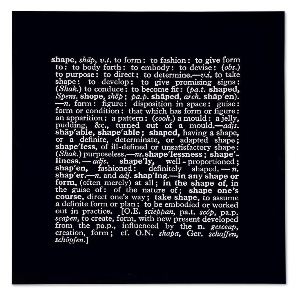 'Titled (Art as Idea as Idea)' [shape] (Eng.)