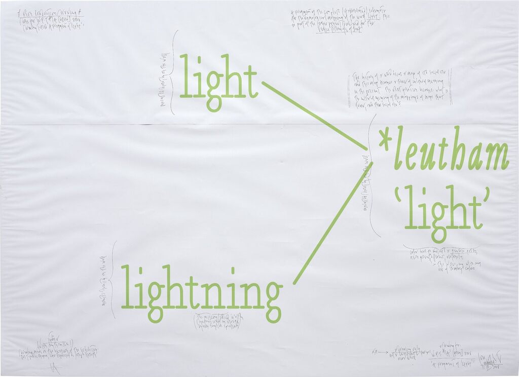 a drawing for: ‘W.F.T. # 1A’ [green], 2008 ‘A Fragment of ‘Light’’