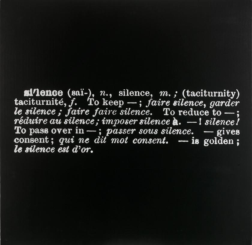 Titled (Art as Idea as Idea) [Silence] (English/French)