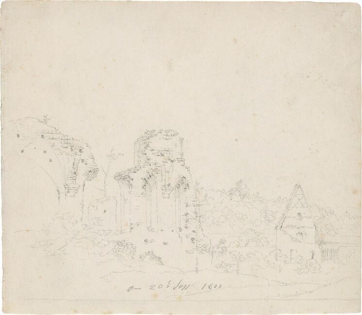 ”Ruine des Klosters Altzella in Nossen bei Dresden, 20. September 1800”