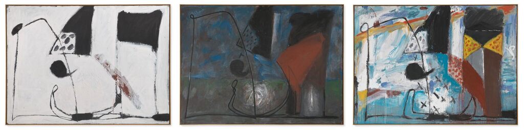 Drei Bilder zur Erschaffung der Erde ((i) Dithyrambisch, (ii) Dithyrambisch: die Nacht, (iii) der Tag) (Three Paintings for the Creation of the Earth ((i) Dithyrambic, (ii) Dithyrambic: The Night, (iii) The Day)