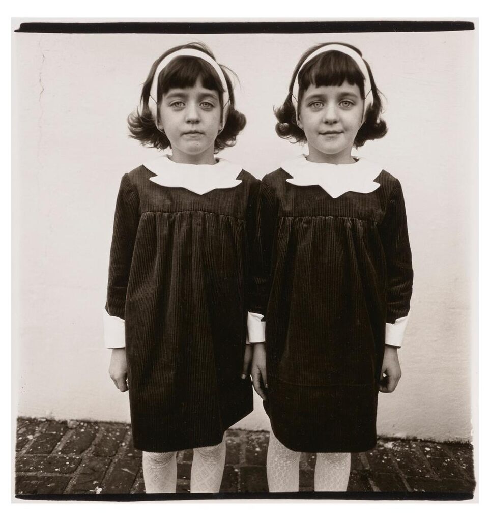 Identical twins, (Cathleen and Colleen), Roselle, New Jersey, 1966