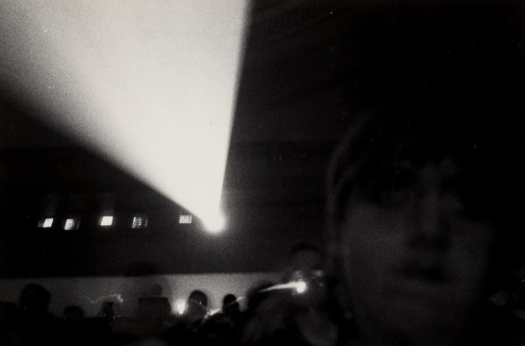 Audience with projection booth, N.Y.C.