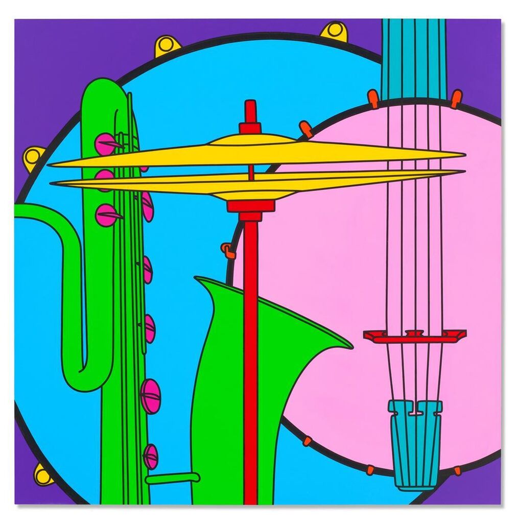 Untitled (green saxophone)