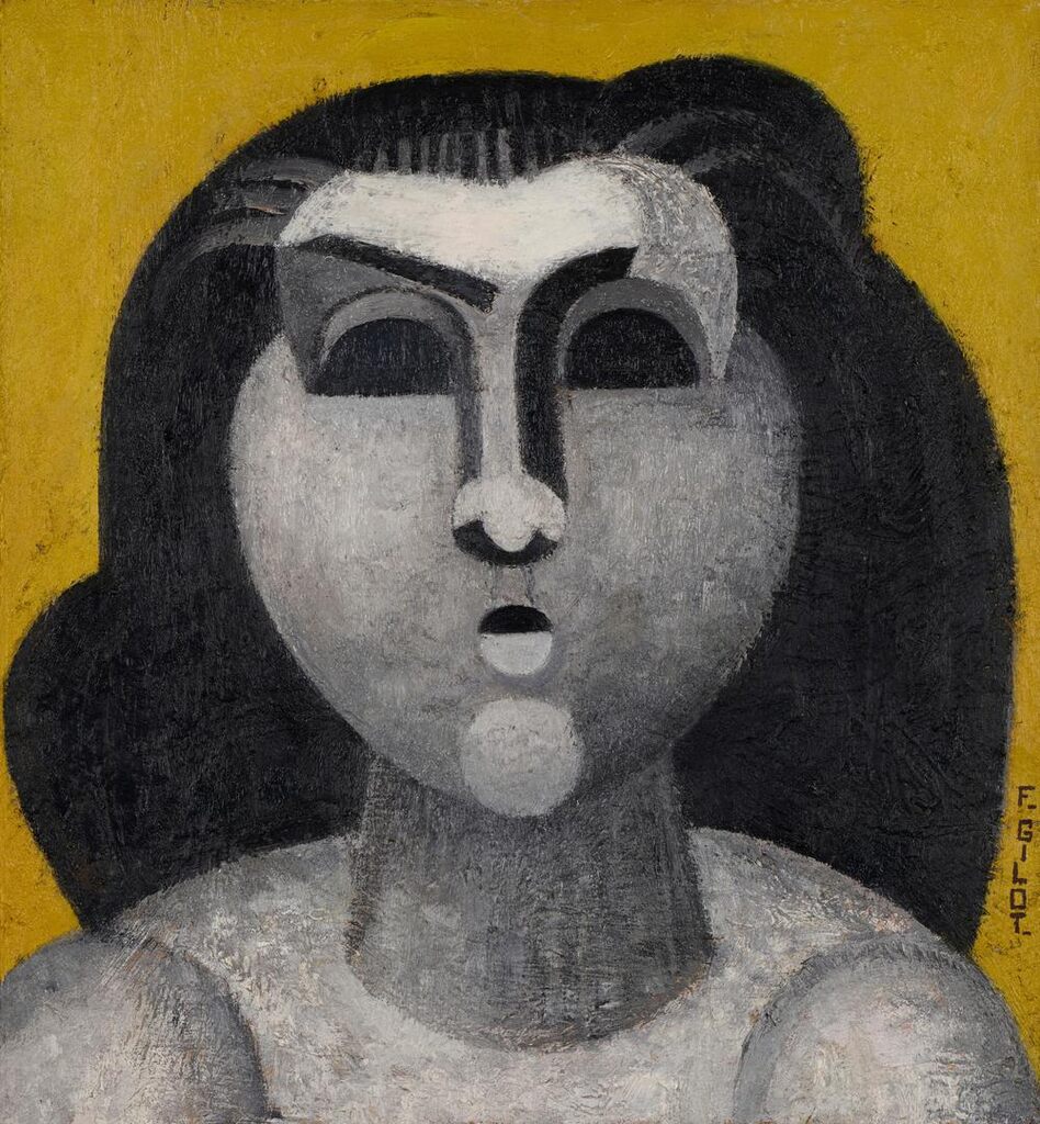 Autoportrait en blanc (Étude de formes)