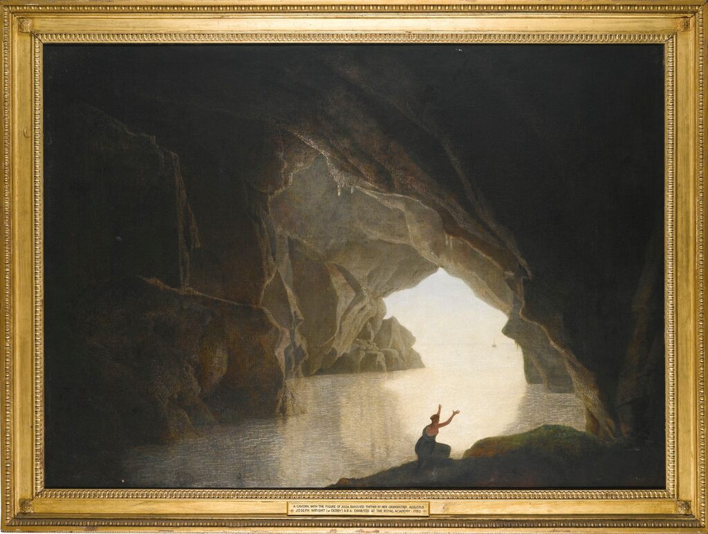 A GROTTO IN THE GULF OF SALERNO, WITH THE FIGURE OF JULIA, BANISHED FROM ROME