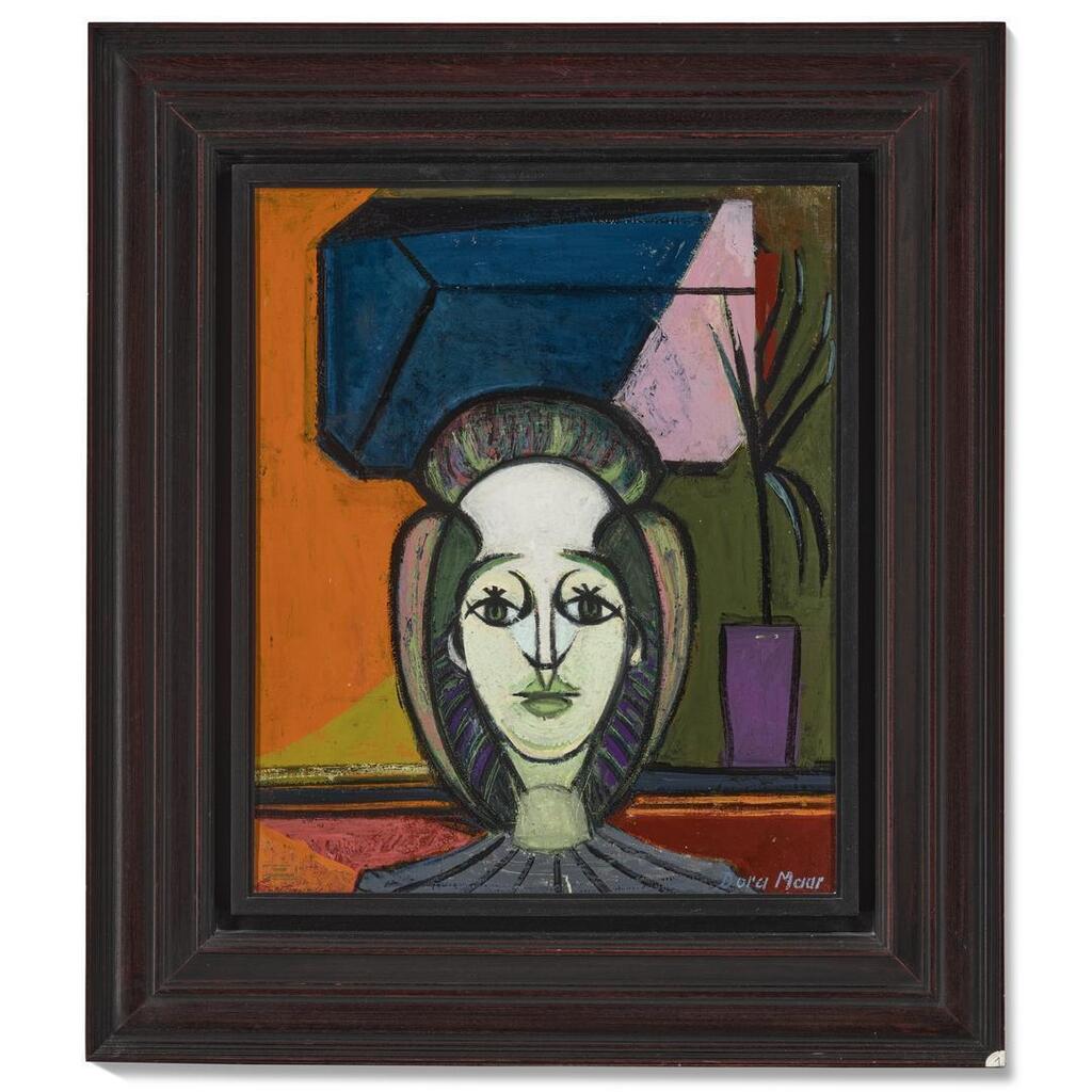 Buste de femme à la plante