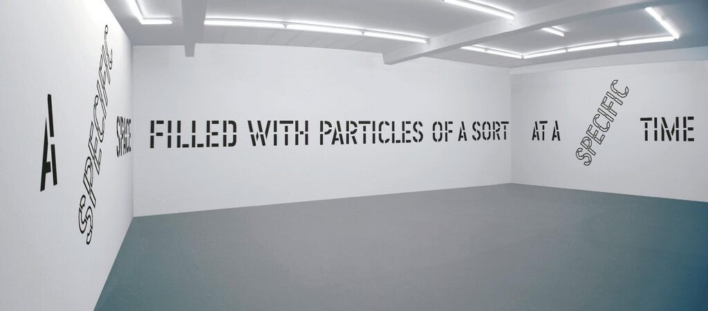 A Specific Space Filled With Particles of a Sort at a Specific Time