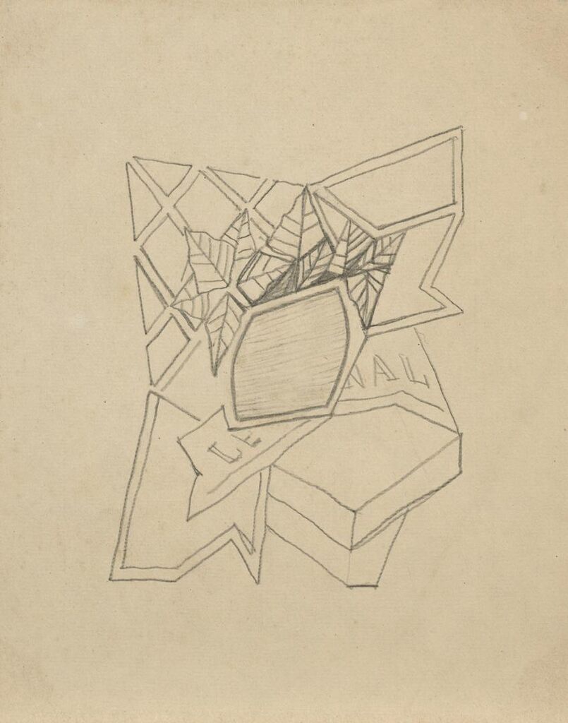 Nature morte au vase et au journal
