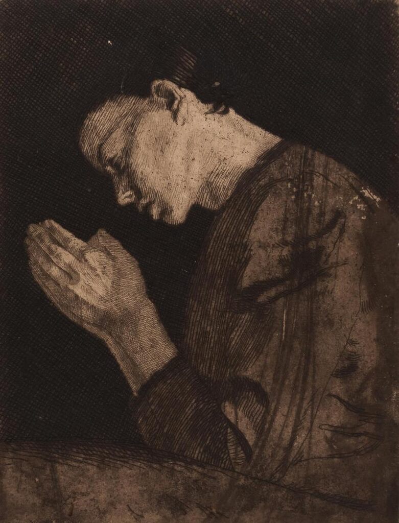 Betendes Mädchen (Klipstein 11.III)