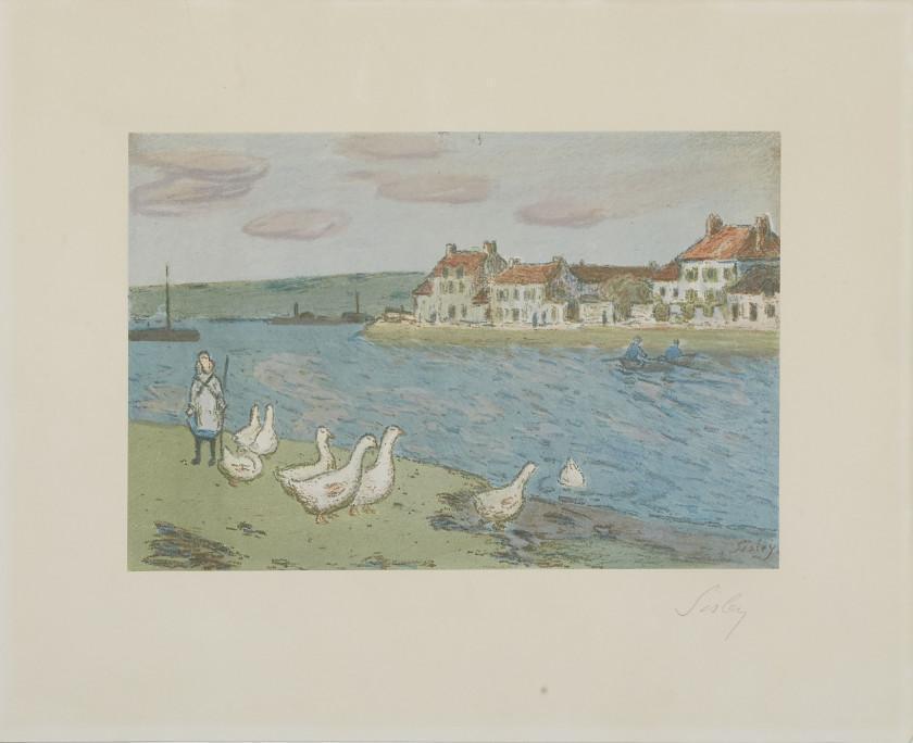 Edges of the river, or The geese