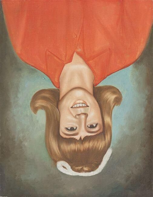 ”Early selfportrait dressed as Cindy Sherman”