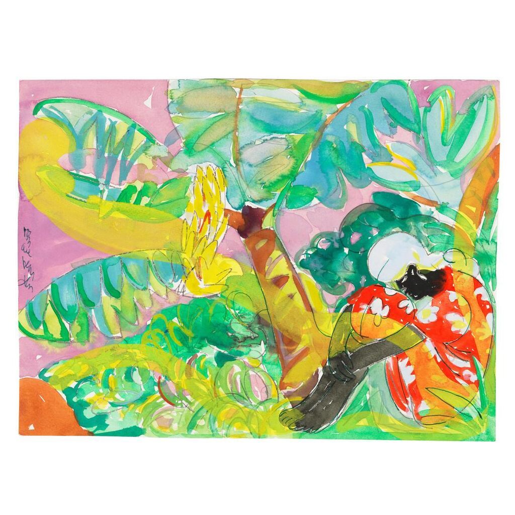 Girl in a Banana Grove