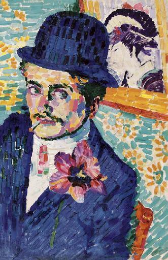 L'homme a la tulipe, portrait de Jean Metzinger
