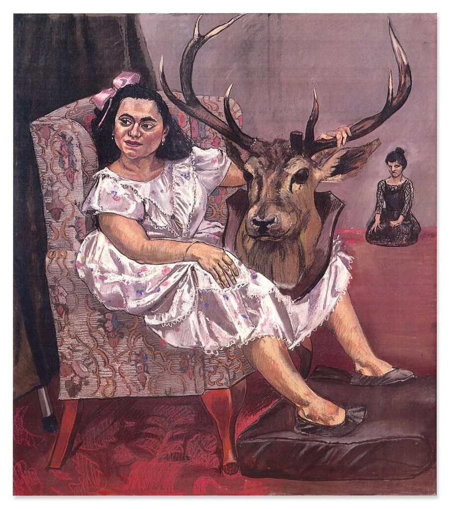 Snow White Playing with her Father's Trophies