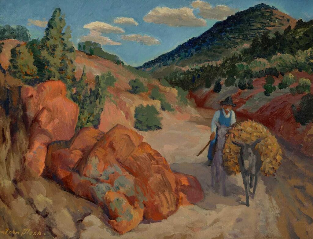 Burro with Load of Wood, Arroyo