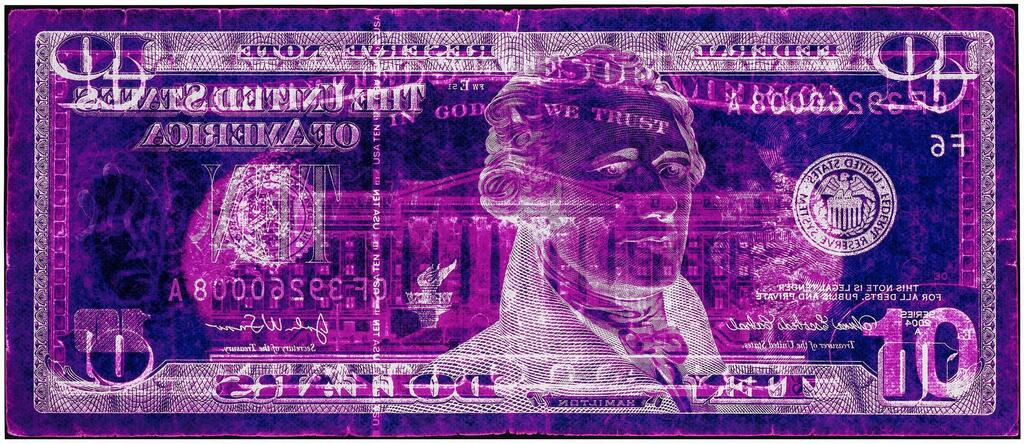 "Negative Currency: Ten Dollar Bill"
