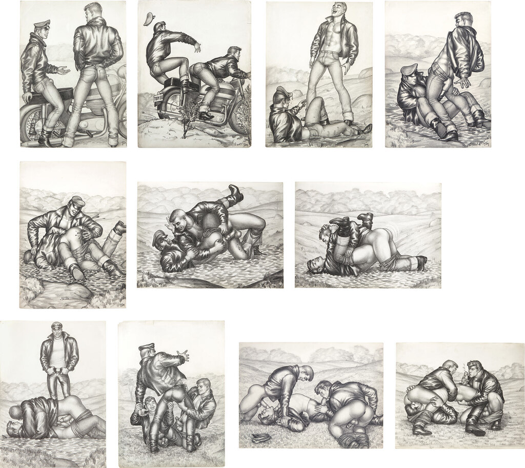 Eleven works: (i-xi) Untitled (Motorcycle Series)