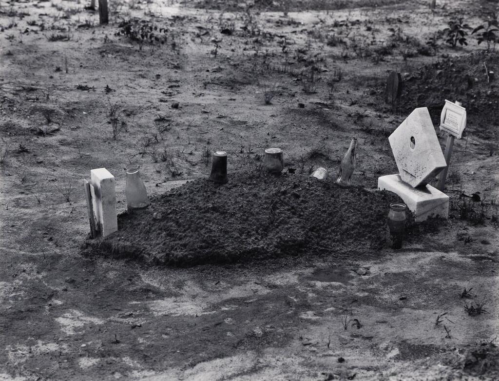 Child's Grave with Bottles and Jars on Plot, Hale County, Alabama