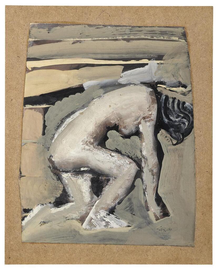 Composizione con figura (Nudo bianco)