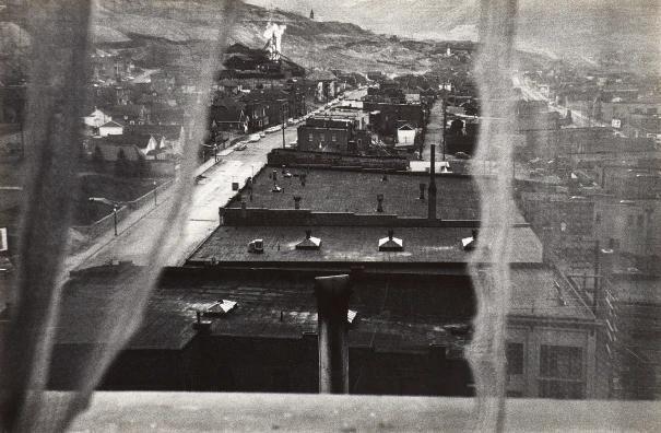 View from Hotel Window -- Butte, Montana, 1956
