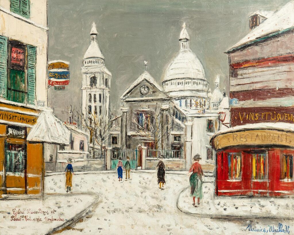 Église Saint-Pierre et Sacré-Cœur de Montmartre sous la neige
