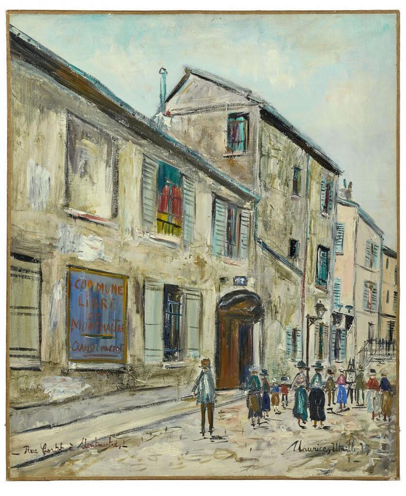 Former Utrillo workshop in Montmartre or Rue Cortot in Montmartre