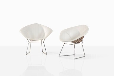 Paire de fauteuils Diamond, le modèle créé en 1952