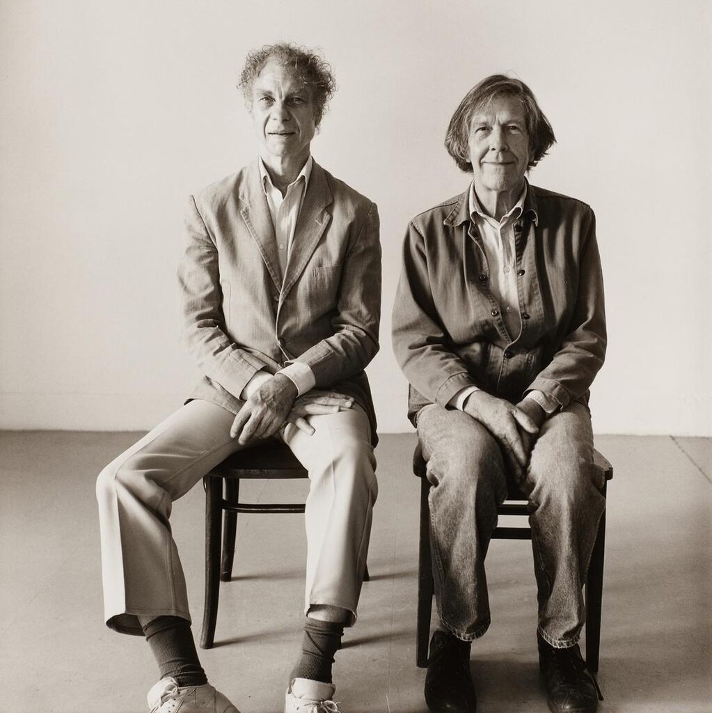 Merce Cunningham and John Cage Seated