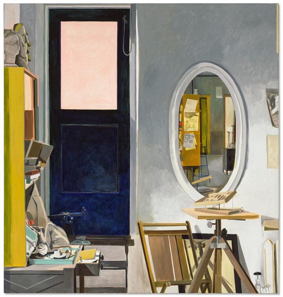 Studio with door