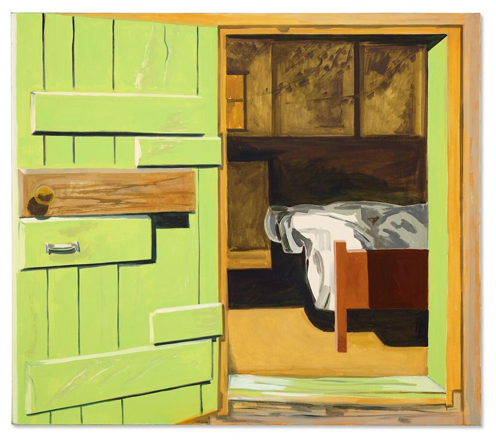 Green Door and Bed