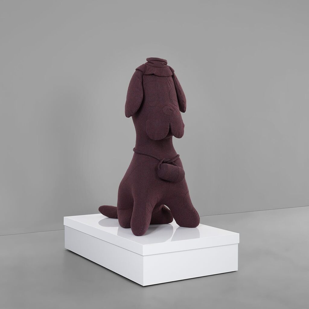 Untitled (The Purple St. Bernard With Box)