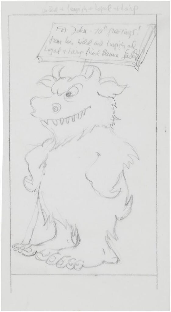 Wild Thing birthday card for John Ryder