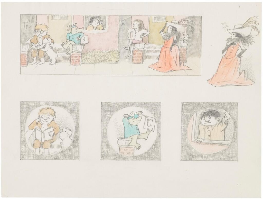 Really Rosie storyboard sketches
