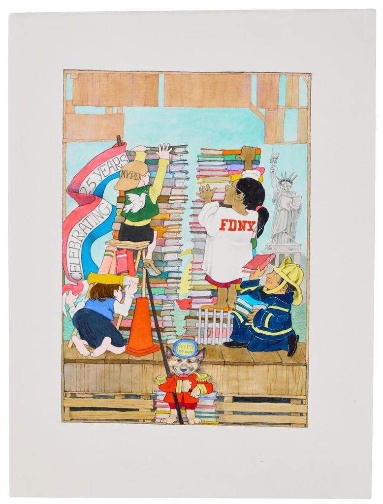 New York Is Book Country, 25th Anniversary poster artwork