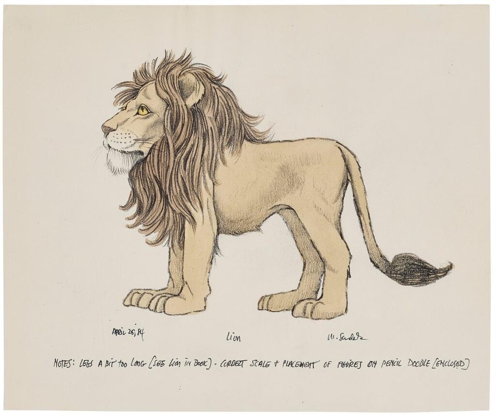 Higglety Pigglety Pop!, lion costume design