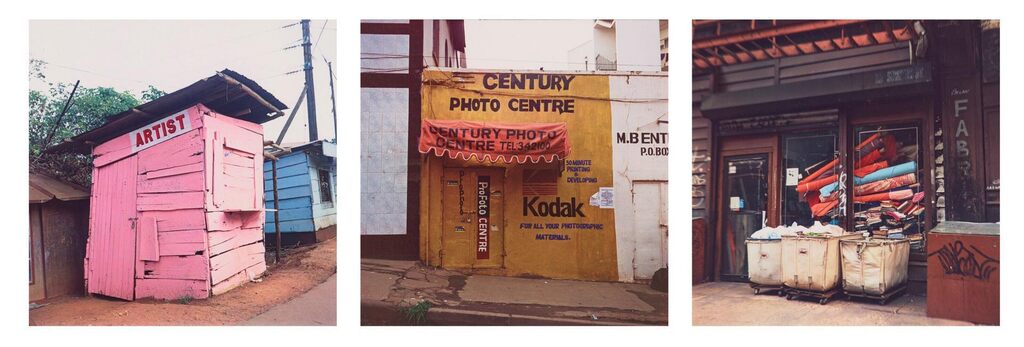 (i) Artist, 2004; (ii) Century Photo Centre, 2004; (iii) Fabric Store, 1999