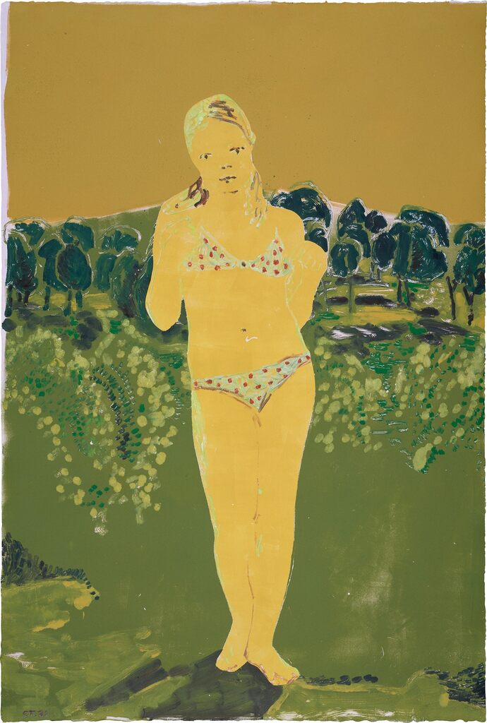 The Swimmer (yellow and green)