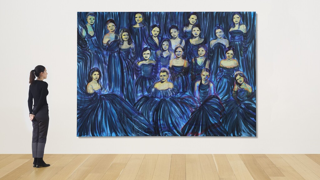 Les débutantes (bleu azur)