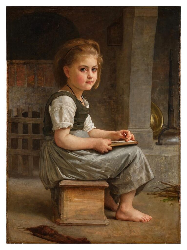 William-Adolphe Bouguereau, La petite écolière (The Little Schoolgirl)
