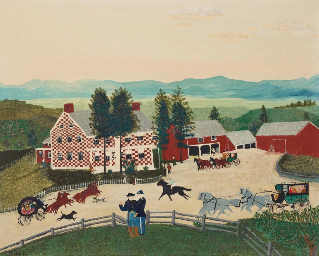 The Old Checkered House in 1860