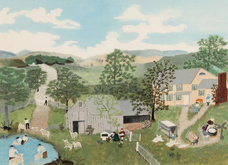 May, Making Soap, Washing Sheep, 1870