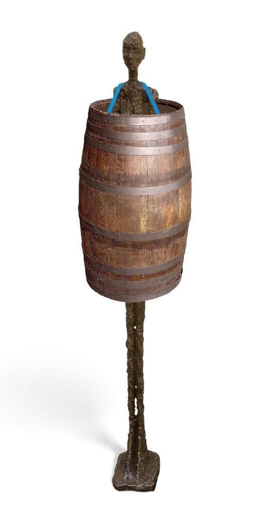 Giacometti with Barrel