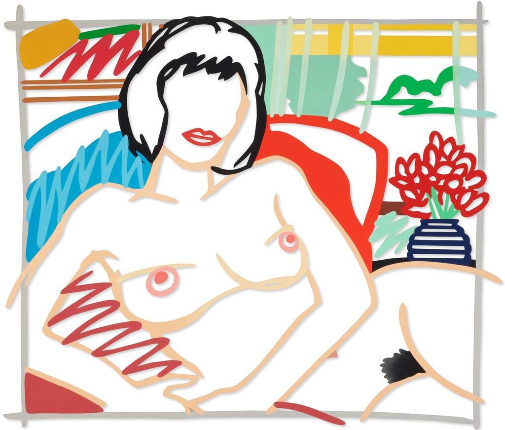 Tom Wesselman, Monica with Transparent Curtains