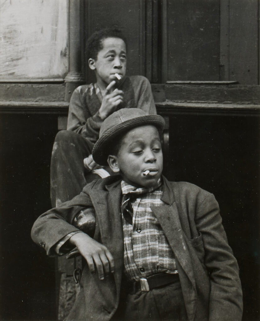 'N. Y. C.' (Two Boys Smoking)
