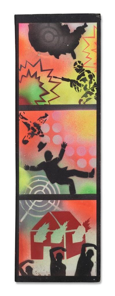 Untitled (Falling Man and Other Stencils)
